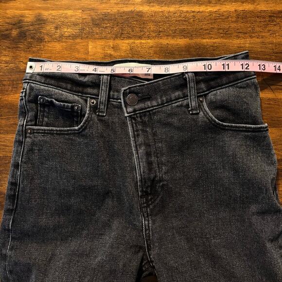 Abercrombie Women's 00 24 x 29 Jeans 90's Slim Straight Ultra High Asymmetrical - Picture 7 of 11